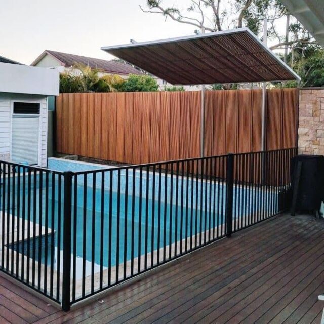 Cerca de aluminio de acero de la piscina del metal de la seguridad en el hogar y puerta para caminar 